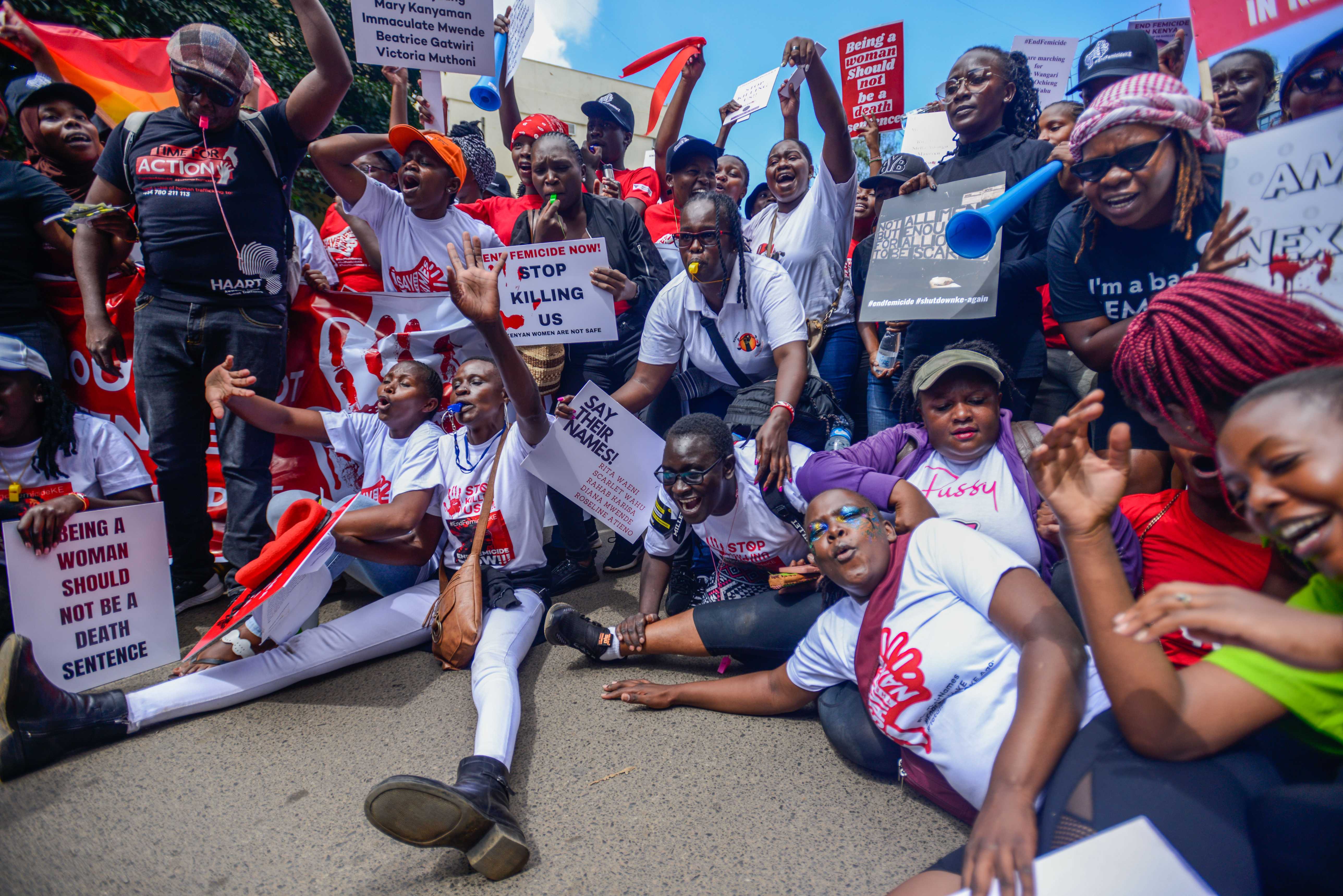 Protest erupts in Nairobi against rise in femicide cases