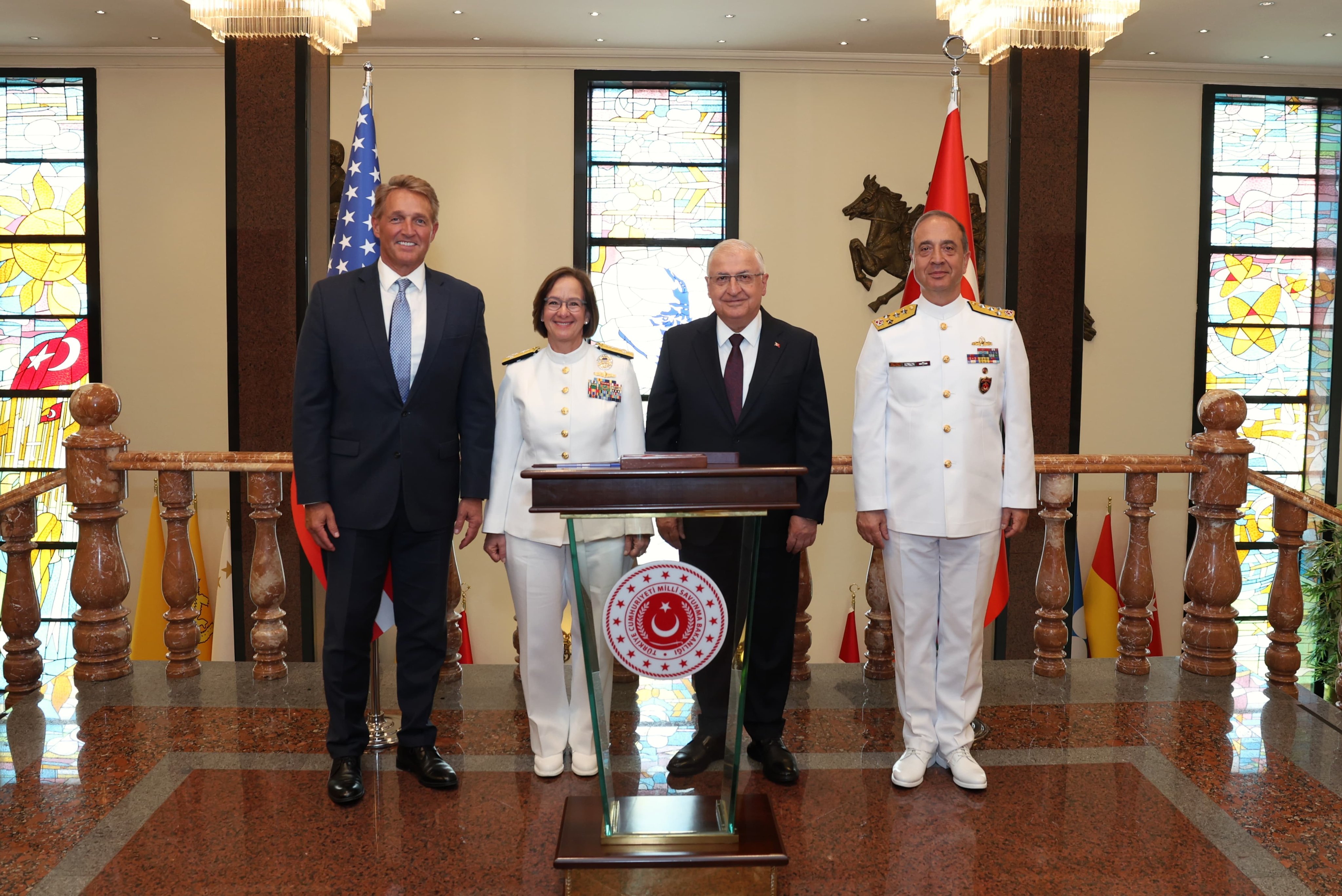 US Navy Commander Admiral Lisa Franchetti visits Ankara